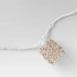 10ct Incandescent Mini Lights With Wrapped Rattan Hoods Brown - Opalhouse™ -Opalhouse Store GUEST 1611eebf 7bfb 46d6 95fc 5806cce0b33e