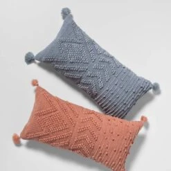 Oversize Embroidered Textured Lumbar Throw Pillow - Opalhouse™ -Opalhouse Store GUEST 412a54b4 ac2e 4867 9a69 457e185d6f3e