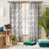 1pc 50"x84" Light Filtering Limu-Limu Leaf Jacquard Curtain Panel Gray - Opalhouse™ Designed With Jungalow™ -Opalhouse Store GUEST 421dc9b8 44ac 4840 a1f4 2563587244d5