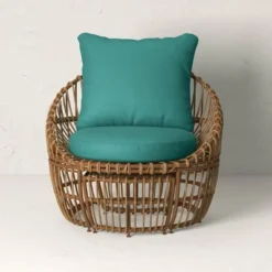 Topanga Club Chair With Ottoman - Blue/Brown - Opalhouse™ Designed With Jungalow™ 13 Topanga Club Chair With Ottoman - Blue/Brown - Opalhouse™ Designed With Jungalow™ -Opalhouse Store GUEST 57174ce6 b0ee 4e8d 9b5e 59abdb5c543f