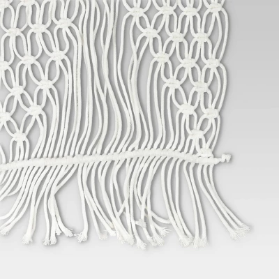 Cotton Macrame Runner White - Opalhouse™ 4 Cotton Macrame Runner White - Opalhouse™ - Image 2
