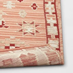 5'x7' Tapestry Rectangular Woven Outdoor Area Rug Red/Pink - Opalhouse™ 7 5'x7' Tapestry Rectangular Woven Outdoor Area Rug Red/Pink - Opalhouse™ -Opalhouse Store GUEST 77b641b6 dcd1 40f9 b161 7be739e1e714
