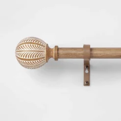 Carved Light Woodtone Ball Curtain Rod Natural - Opalhouse™ 7 Carved Light Woodtone Ball Curtain Rod Natural - Opalhouse™ -Opalhouse Store GUEST 7e070734 076e 44dc 94e6 de22767e0af4