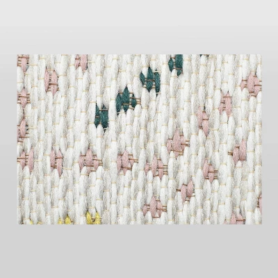 5" X 7" Multi Dot Fringed Outdoor Rug Teal/Pink/Yellow - Opalhouse™ 2 5" X 7" Multi Dot Fringed Outdoor Rug Teal/Pink/Yellow - Opalhouse™