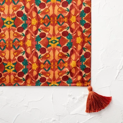 84" X 60" Cotton Calling In The Abundance Tablecloth With Tassels - Opalhouse™ Designed With Jungalow™ 4 84" X 60" Cotton Calling In The Abundance Tablecloth With Tassels - Opalhouse™ Designed With Jungalow™ - Image 2