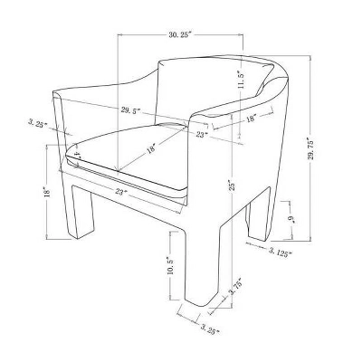 Linaria Fully Upholstered Velvet Accent Chair - Opalhouse™ Designed With Jungalow™ 8 Linaria Fully Upholstered Velvet Accent Chair - Opalhouse™ Designed With Jungalow™ - Image 7