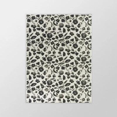 Floral Outdoor Rug Black - Opalhouse™ 3 Floral Outdoor Rug Black - Opalhouse™