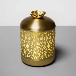 200ml Metal Flower Cutout Color-Changing Oil Diffuser Gold - Opalhouse™ -Opalhouse Store GUEST be53ae4e 50ec 4323 a07e 251cf8563ca1