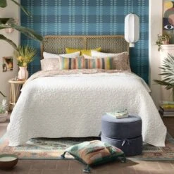 Diskus Plaid Peel And Stick Wallpaper Blue - Opalhouse™ Designed With Jungalow™ -Opalhouse Store GUEST c3cb3514 8935 4a5e 9a9a 45911d0e6851