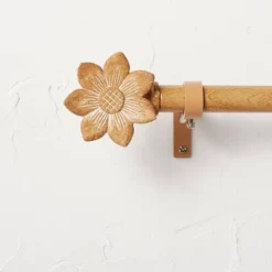 Flower Faux Wood Curtain Rod Natural Wood - Opalhouse™ Designed With Jungalow™ -Opalhouse Store GUEST c5b5a613 8f9b 4e84 9eff 5ca6e3369a7b
