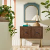 24" X 30" Wood And Brass Wall Mirror Blue - Opalhouse™ Designed With Jungalow™ -Opalhouse Store GUEST cb96163c 8169 4317 ba73 7b186591eed2