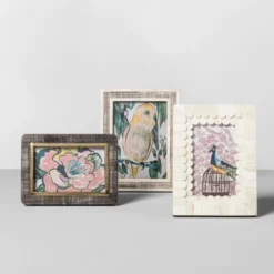 5" X 7" Scratched Bone Photo Frame Light Brown - Opalhouse™ -Opalhouse Store GUEST d208eaa2 2cc2 41d8 828d 4840fa5472f7