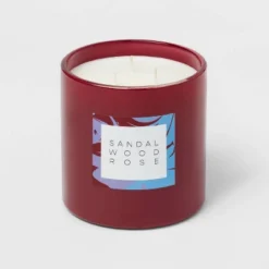 28oz Glass Sandalwood Rose Candle Burgundy - Opalhouse™ 6 28oz Glass Sandalwood Rose Candle Burgundy - Opalhouse™ -Opalhouse Store GUEST dc9462cb 7688 4057 baa8 19b967ae702e