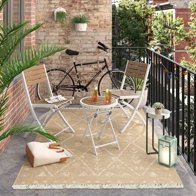 5'x7' Tapestry Rectangular Woven Outdoor Area Rug Multicolor Neutrals - Opalhouse™ 3 5'x7' Tapestry Rectangular Woven Outdoor Area Rug Multicolor Neutrals - Opalhouse™